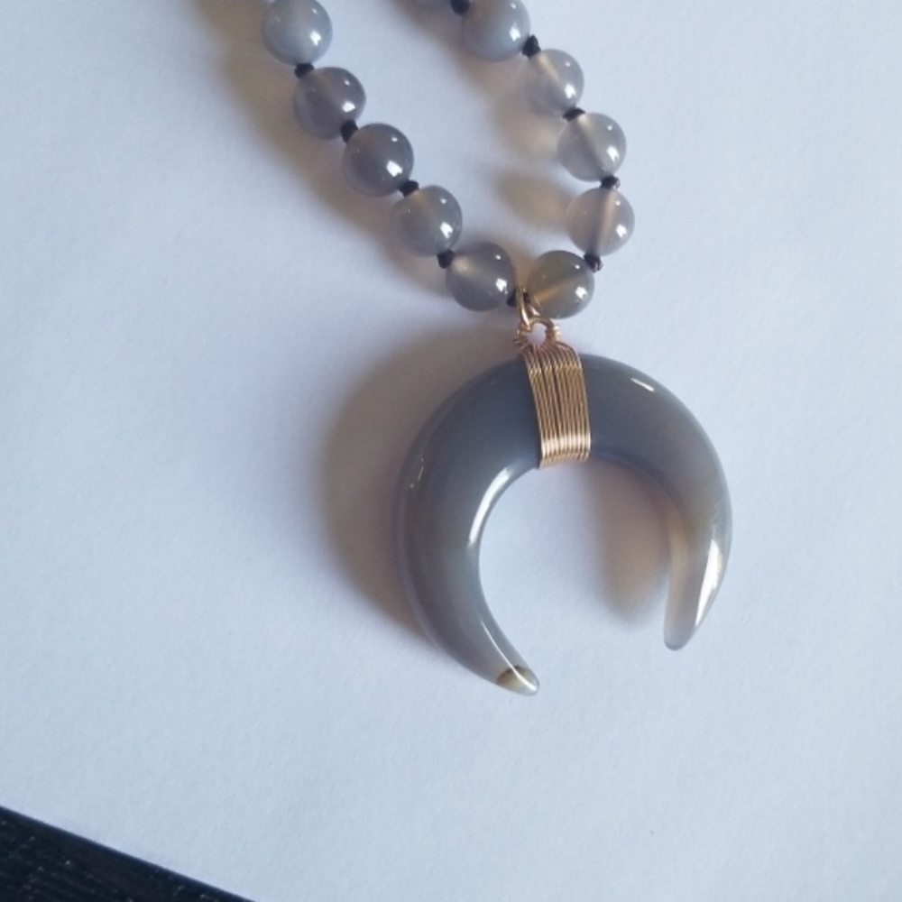 ❤ Semi Precious  Stones statment Necklace❤ - Picture 8 of 8